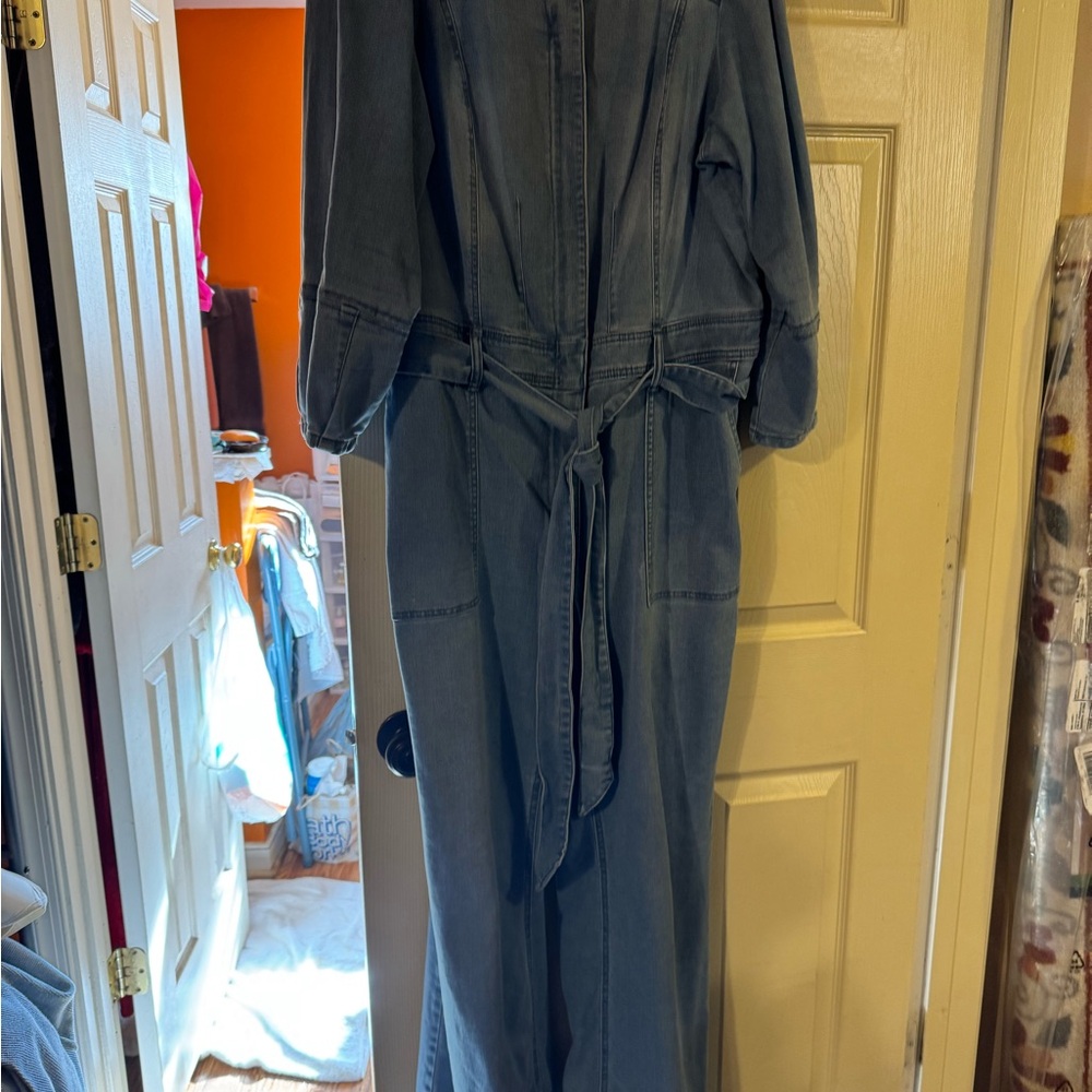 Cutesy Lane Bryant Denim Jumpsuit with Belt 💞
